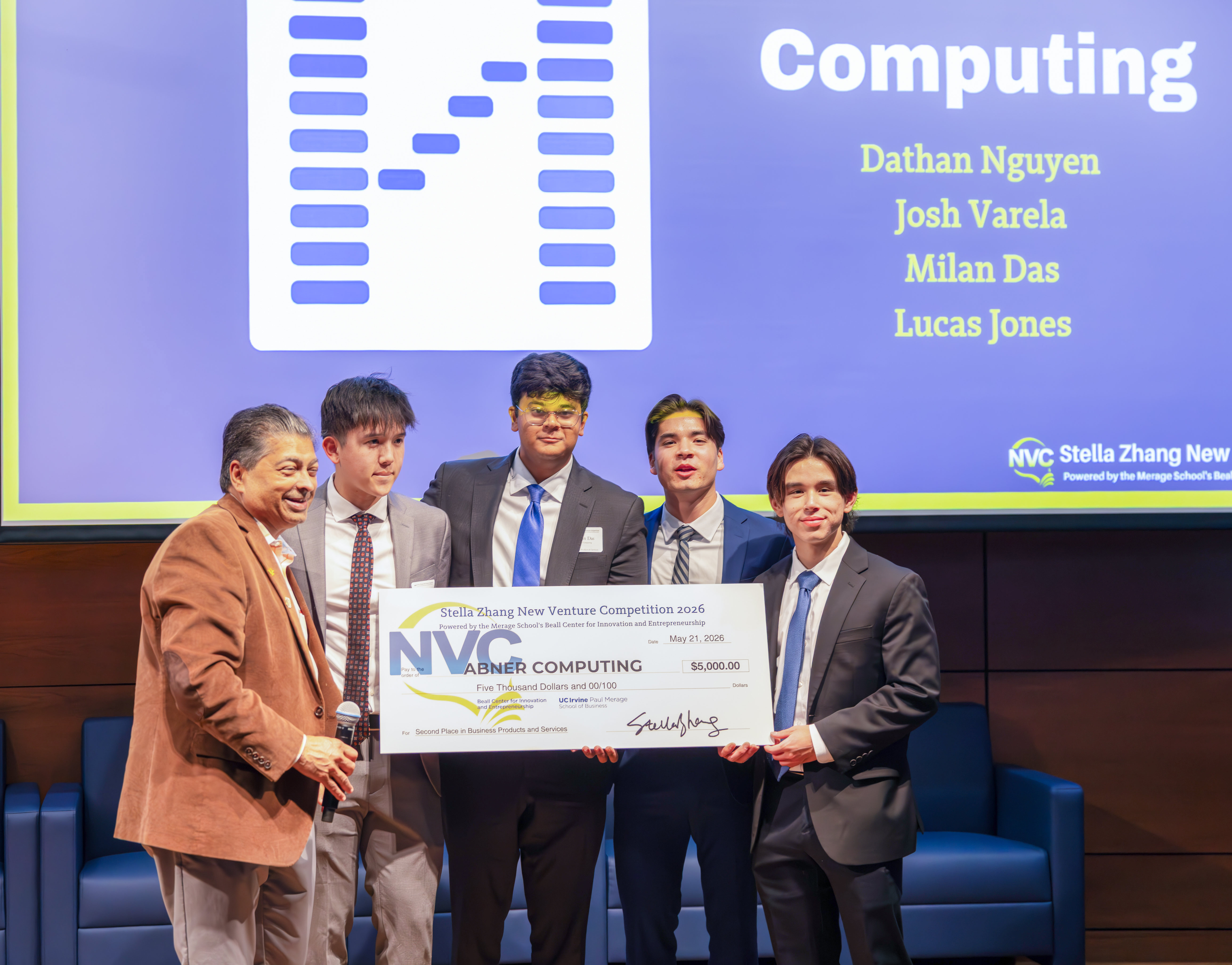 Abner Computing receives second place prize in the Business Products and Services category.
