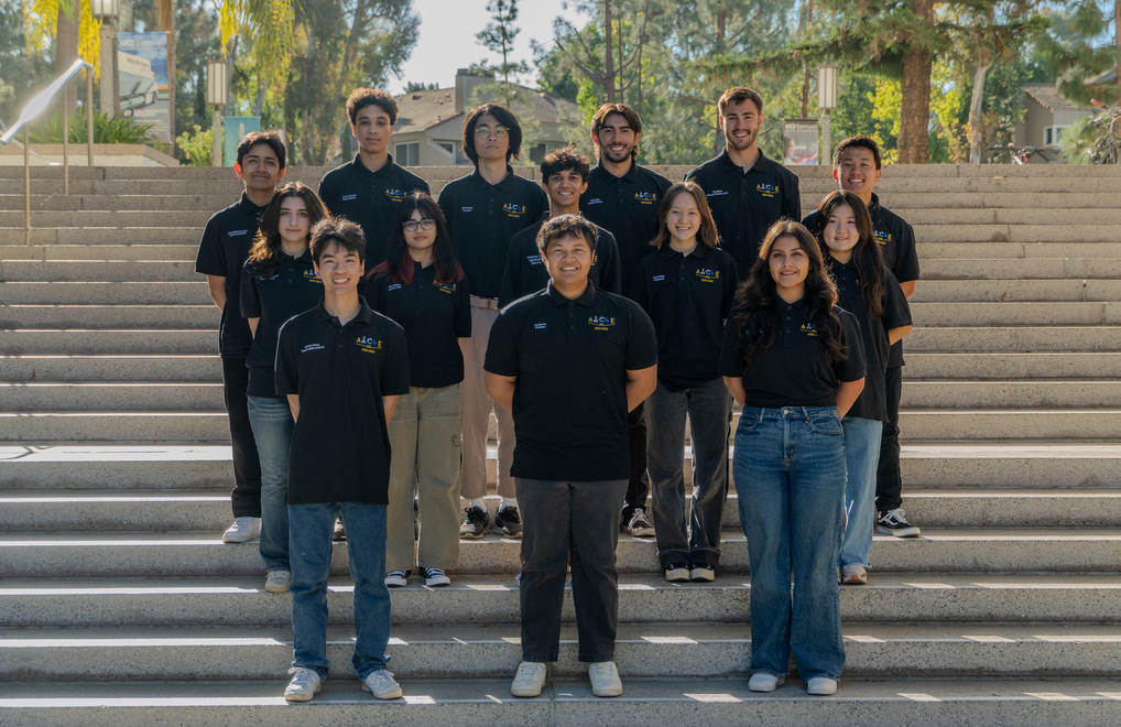Ko (front, center) with the board of the American Institute of Chemical Engineers student chapter at UCI. Ko (front, center) with the board of the American Institute of Chemical Engineers student chapter at UCI.