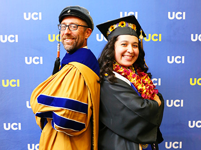 Dean Magnus Egerstedt with commencement student speaker Lili Castillo, who spoke about changing the perception of what it means to be an engineer: “An engineer is an agent of change. An engineer is exactly who you are today.” Dean Magnus Egerstedt with commencement student speaker Lili Castillo, who spoke about changing the perception of what it means to be an engineer: “An engineer is an agent of change. An engineer is exactly who you are today.”