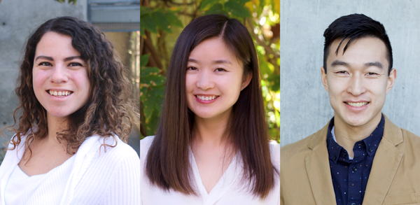 Lugin, far left, won a Public Impact Distinguished Fellowship. Li and Toh are Public Impact Fellows. Lugin, far left, won a Public Impact Distinguished Fellowship. Li and Toh are Public Impact Fellows.