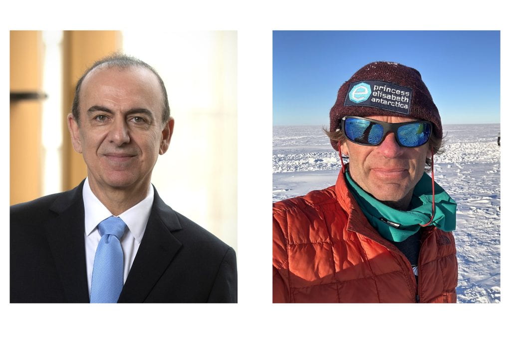 Kyriacos Athanasiou, Distinguished Professor of biomedical engineering, left, and Eric Rignot, Distinguished Professor of Earth system science, have been elected new members of the National Academy of Engineering. They are among 128 new U.S.-based NAE members. UC Irvine