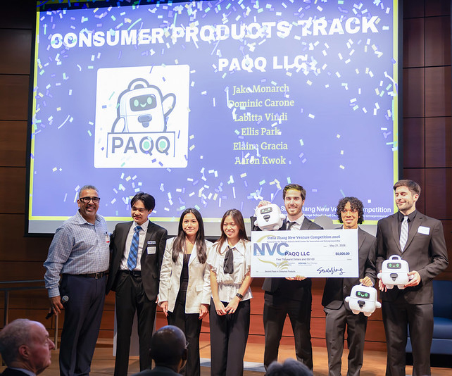 PAQQ LLC earns second place prize in the Consumer Products category for their "smart bag."