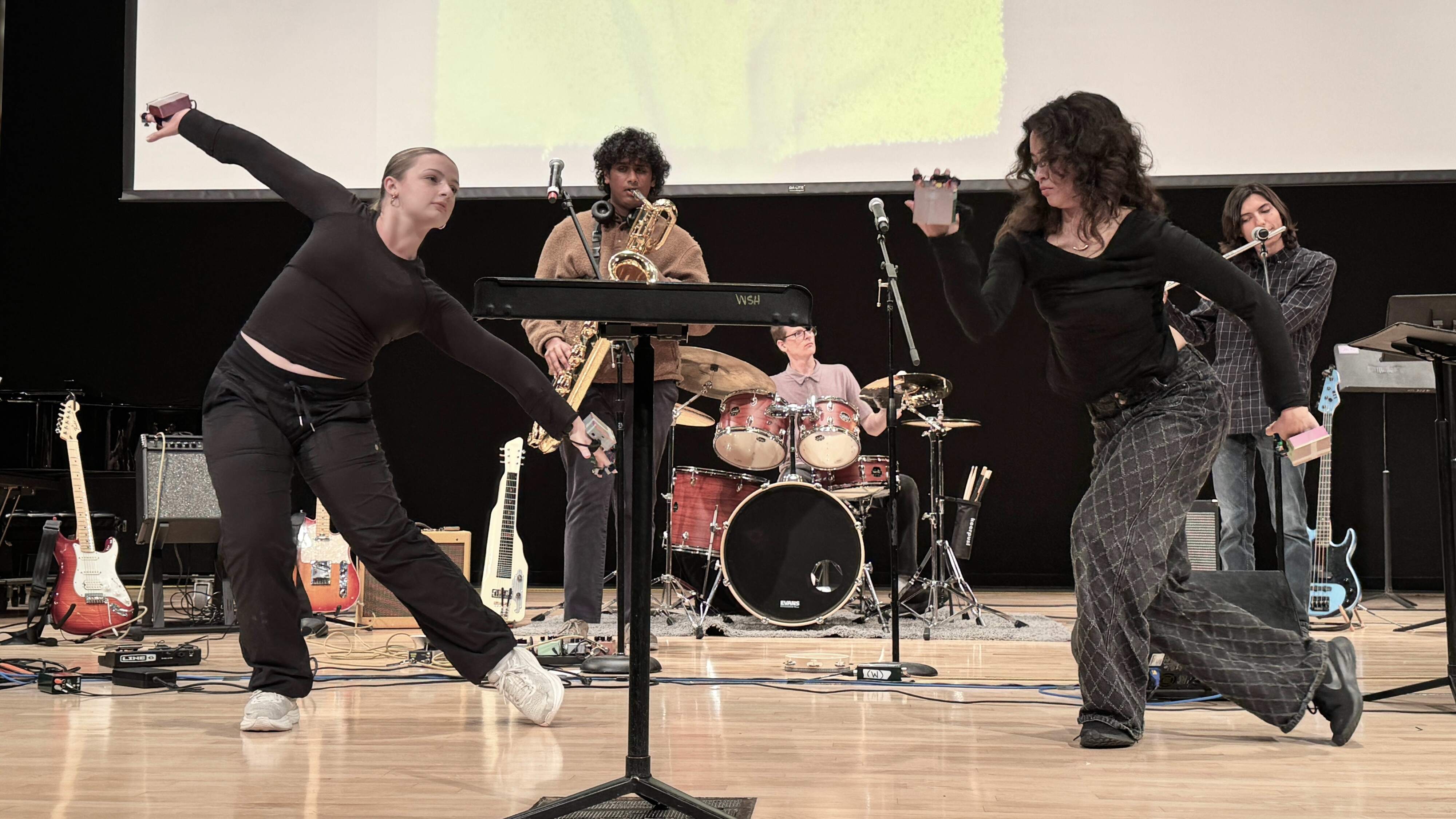 Pas de Deux performers make music as they dance