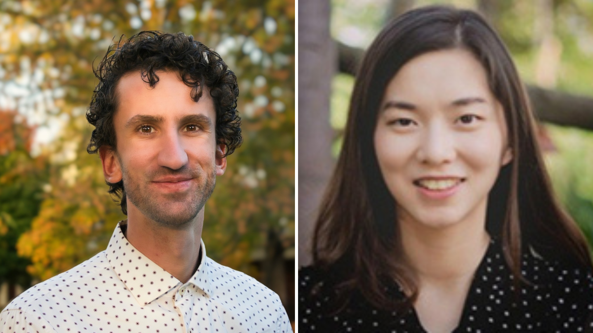 Pim Oomen (left) and Xizheng Wang are named Hellman Fellows. Pim Oomen (left) and Xizheng Wang are named Hellman Fellows.