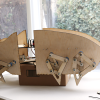 Mechanical engineering students built a six-legged remote-controlled robotic bison.