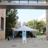 To insure the success of this year’s Fall Design Review, it was held under a large tent. Last year’s fall design review was held virtually due to the pandemic and the year before, in 2019, it was rained out.