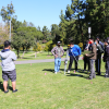 Engineers Without Borders taught high school students how to survey land at Ant-Gineering. 